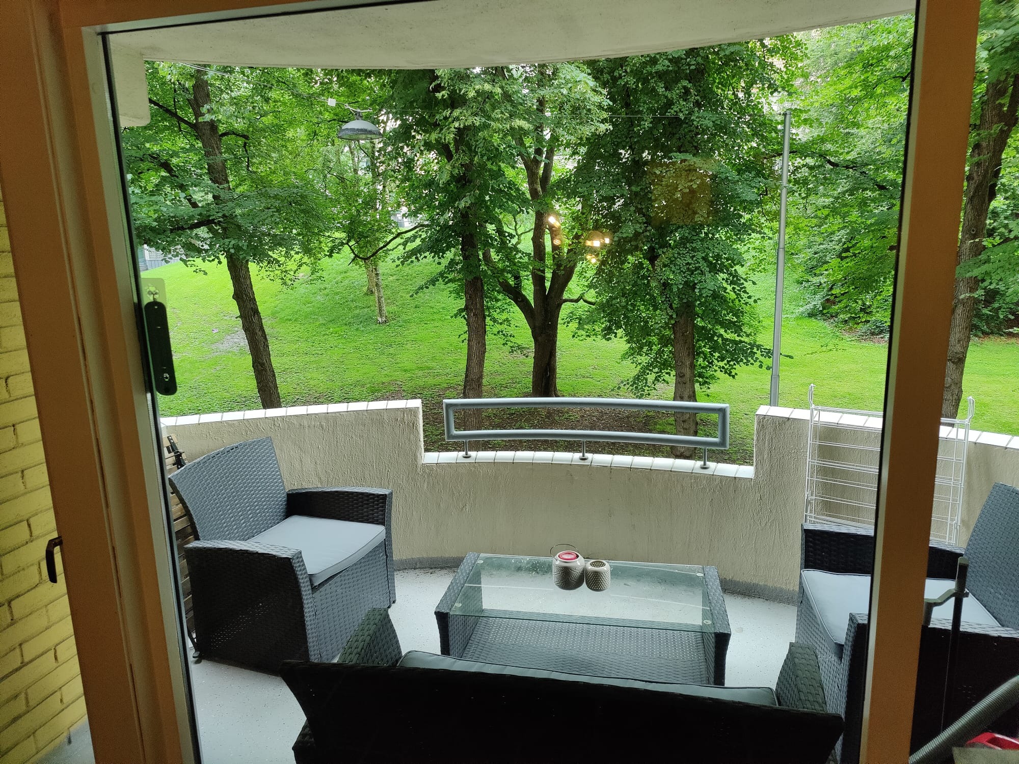 Balkong fullt møblert